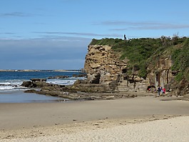 洞穴海滩,岬角,海滩