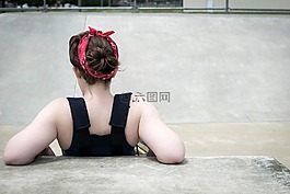 女子,紋身,思維