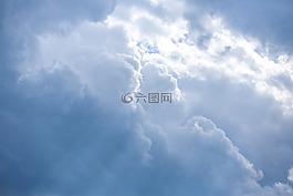 太陽,云,射線