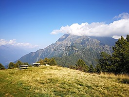 山,蒙legnone,草甸