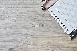 筆記本,鋼筆,眼鏡