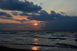 太陽(yáng),日落,海