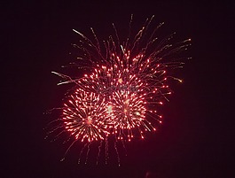 新年,新的一年2017年,煙花