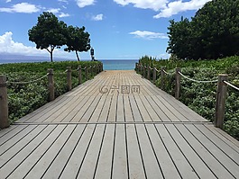 木桥,毛伊岛,海洋