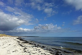 海灘,春,falsterbo