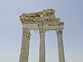 列,bergama,废墟