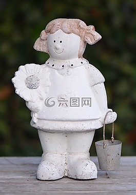 裝飾,女孩,公仔