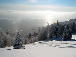 山,雪,波蘭