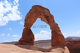 拱,沙漠,拱門