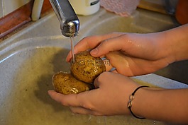 洗菜,洗滌,手