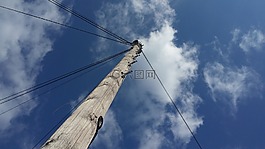 天空,電力,云