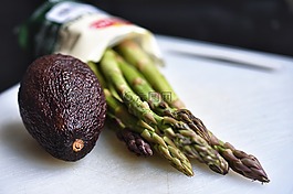 蘆筍,牛油果,綠色