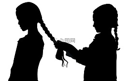 女孩,友誼,童年