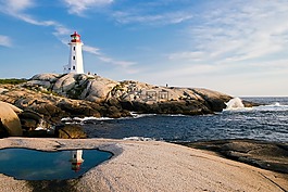 燈塔,海洋,海