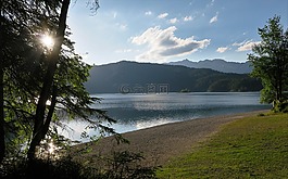 eibsee,湖,水域