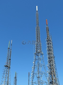 天線,電臺(tái),鐵塔
