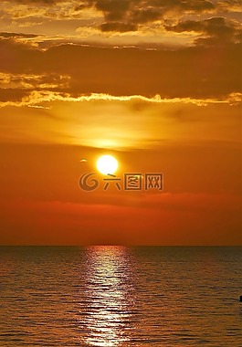 abendstimmung,日落,海