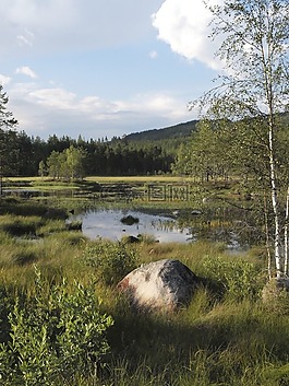 岛,瑞典,湖