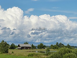 俄羅斯,岸,湖