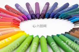 粉筆,彩色的鉛筆,彩色鉛筆