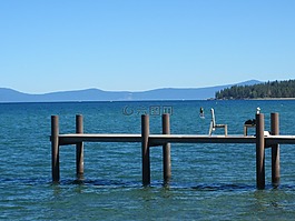 碼頭,湖,水