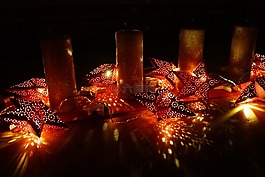 來臨,圣誕節(jié),蠟燭