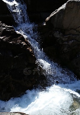延續,瀑布,山