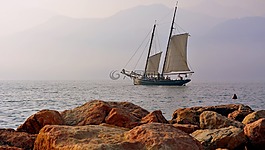 帆船,湖,加爾達(dá)