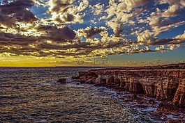 海蝕洞,海岸,海