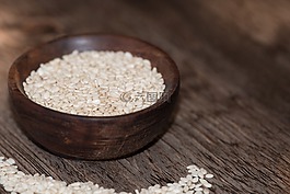 芝麻,種子,碗