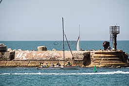 帆船,海,帆