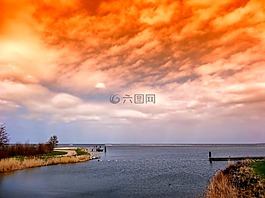 荷蘭,海,海洋