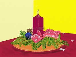 來(lái)臨的花環(huán),圣誕飾品,圣誕圖片
