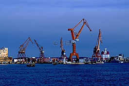 端口,起重機,工業(yè)