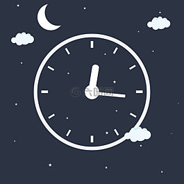 時(shí)鐘,夜,時(shí)間