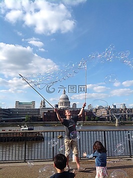 气泡,伦敦,天空