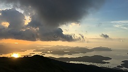 香港,西部牛山,日出