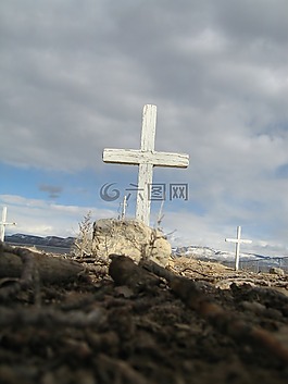 交叉,墳墓,公墓