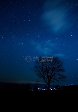 夜,明星,天空