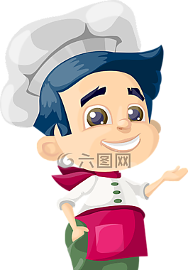 廚師,男孩,孩子