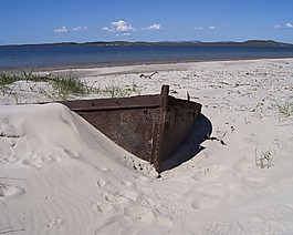 船,沙,海灘