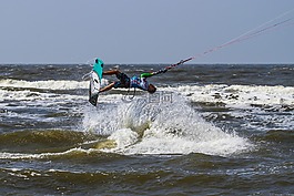海灘,風箏,風箏沖浪
