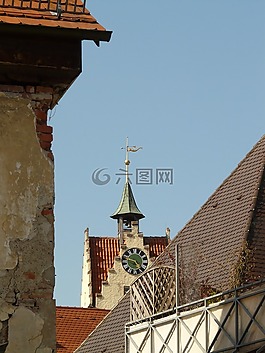 白角,市中心,中心
