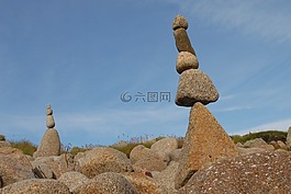 石头,山,景观