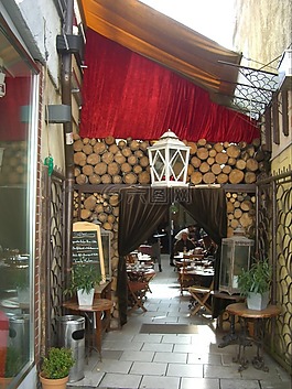 后院咖啡館,輸入,窗簾