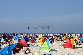 海灘,海灘住房,風(fēng)箏