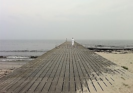 海滩,海,休息