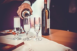 gleser,香槟酒,酒