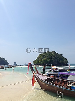 水,海洋,小船