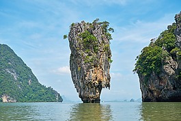島嶼,見,海洋